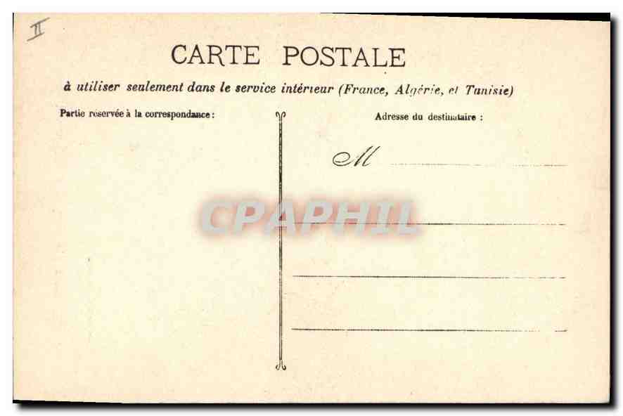 CPA Marseille La Jetee et le Phare Ste Marie — Verso