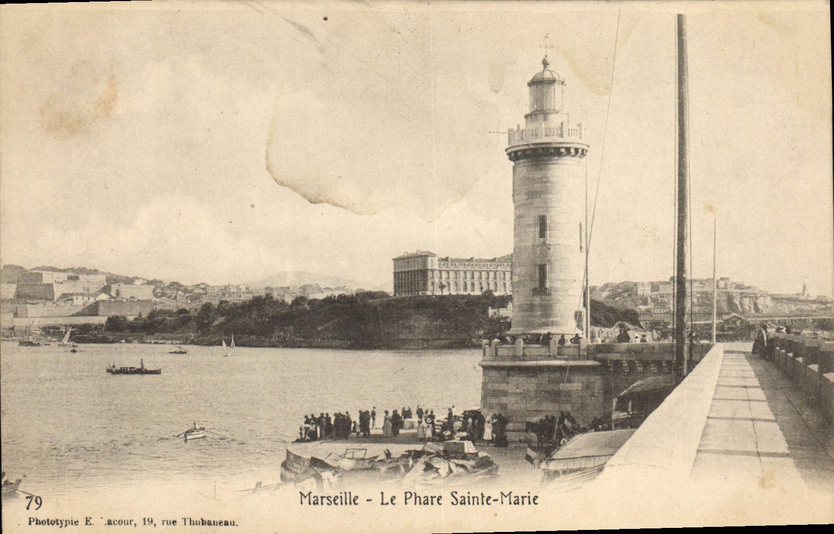 CPA Marseille Le Phare Sainte Marie