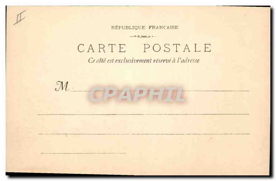 CPA Marseille Le Phare Sainte Marie — Verso