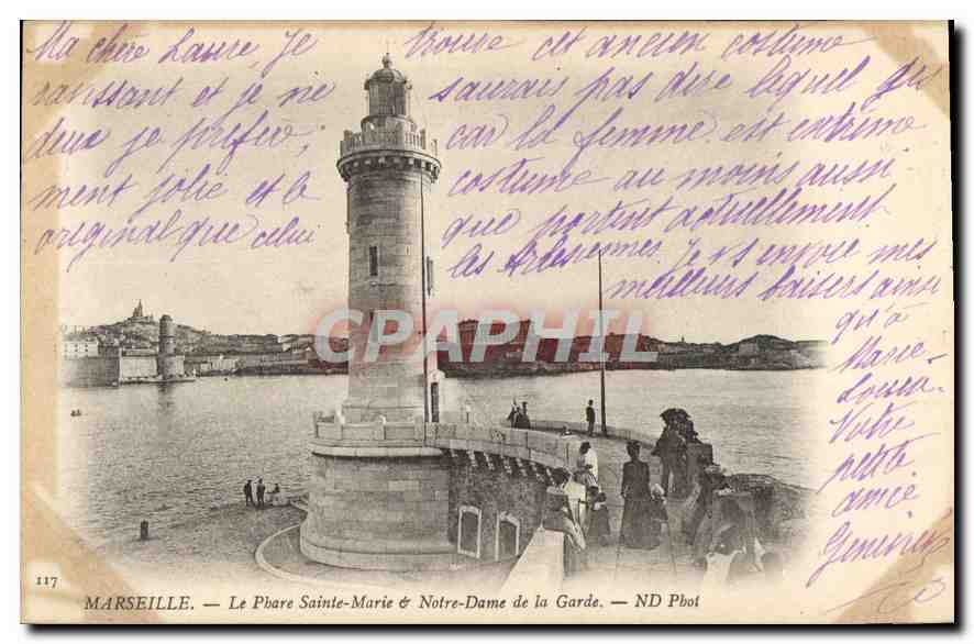 CPA Marseille Le Phare Sainte Marie