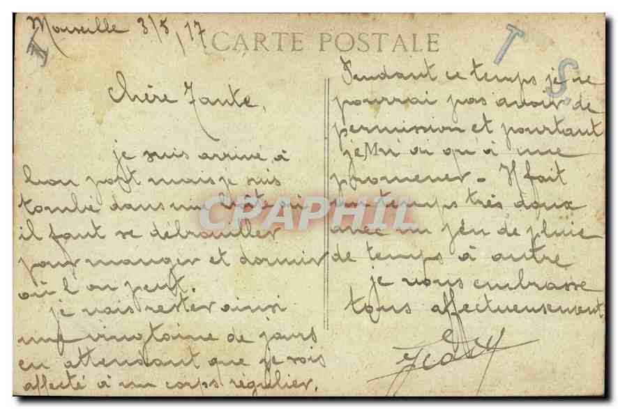 CPA Marseille Phare de la Desirade — Verso