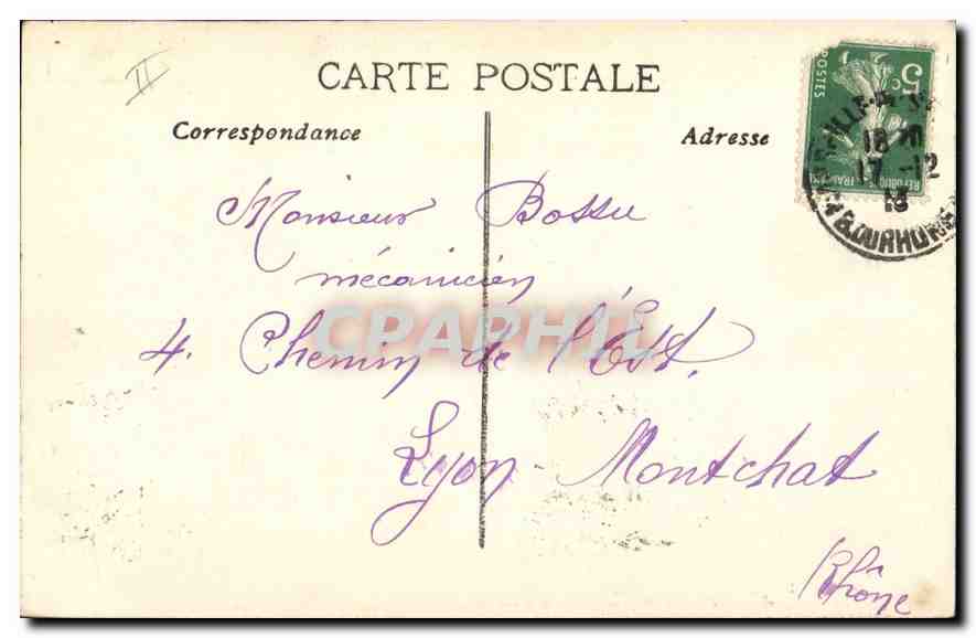 CPA Marseille Phare de la Desirade — Verso
