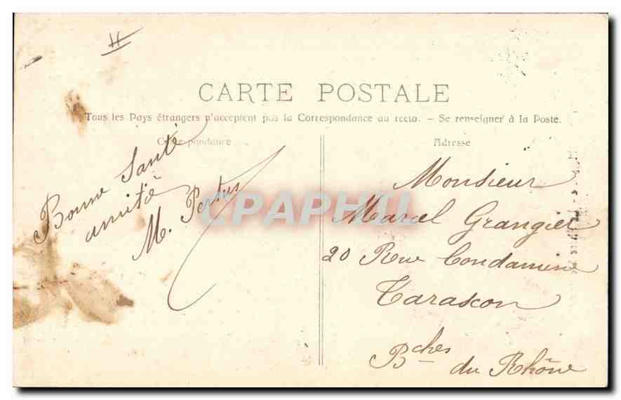 CPA Marseille Phare Ste Marie — Rückseite