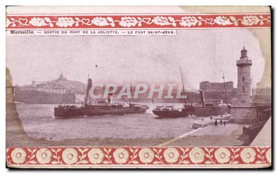CPA Marseille Sortie du Port de la Joliette
