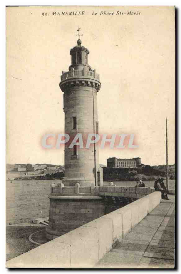 CPA Marseille Le Phare Ste Marie