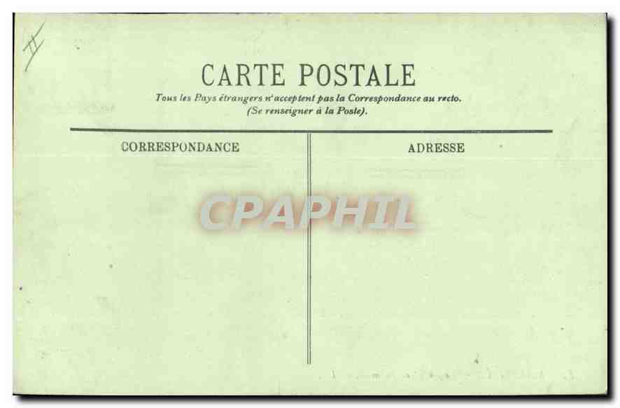 CPA Marseille Le Phare de Palmier — Verso