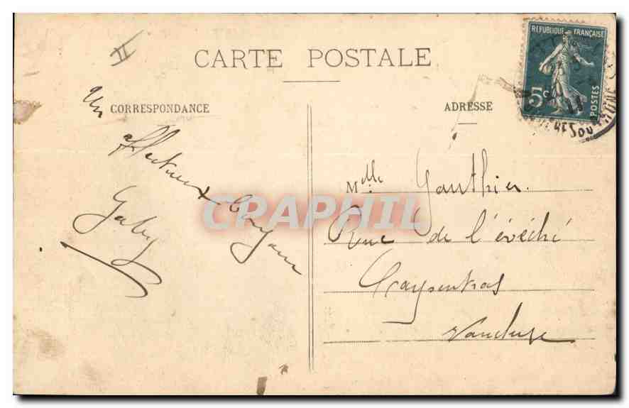 CPA Marseille Phare de la Desirade — Rückseite