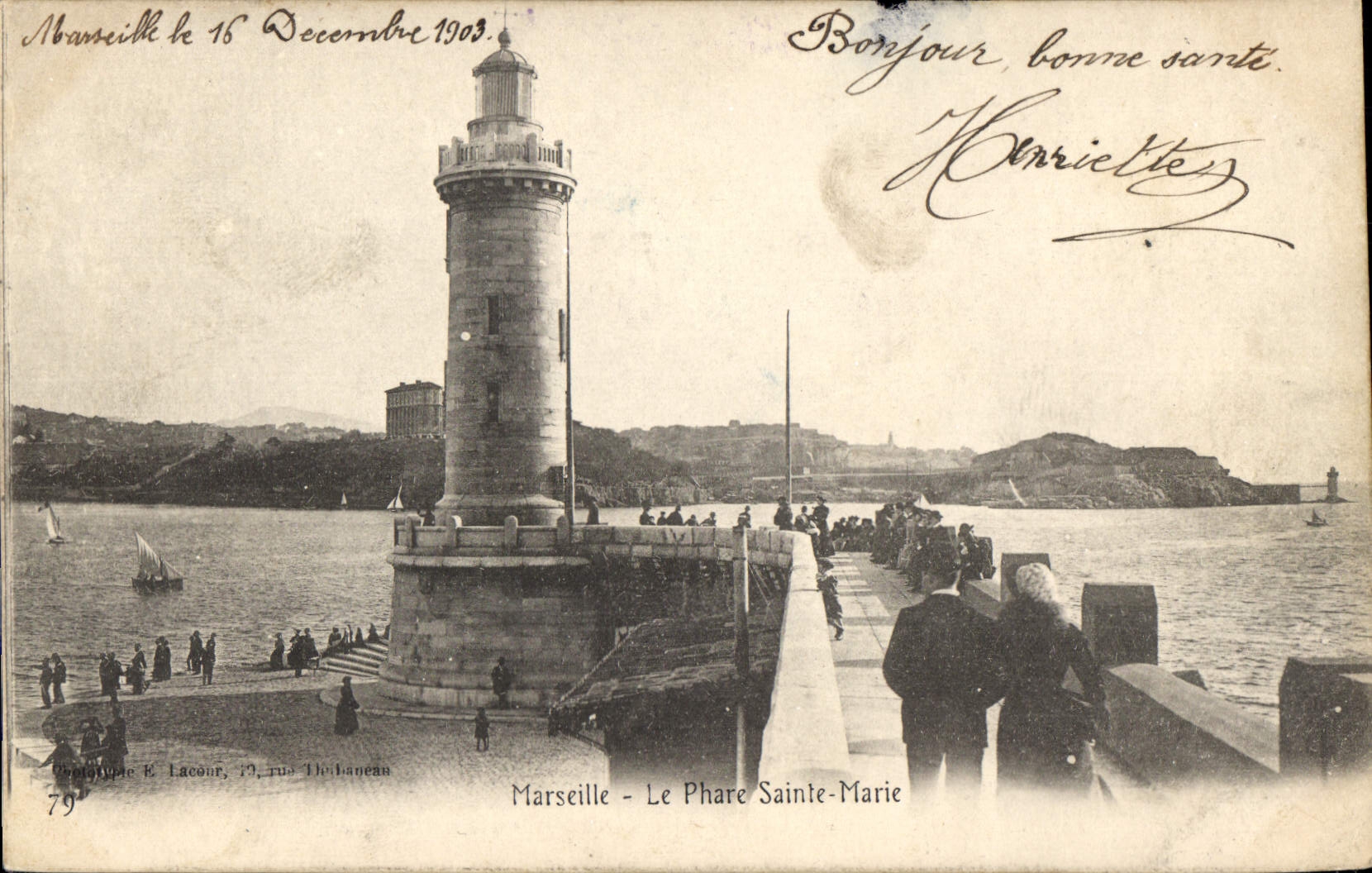 CPA Marseille Le Phare Sainte Marie