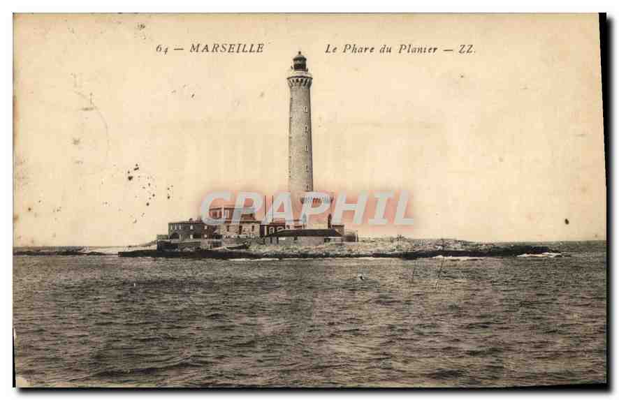 CPA Marseille Le Phare du Planier Palmier