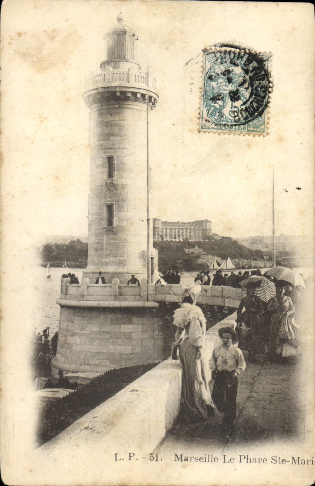 CPA Marseille Le Phare Ste Marie
