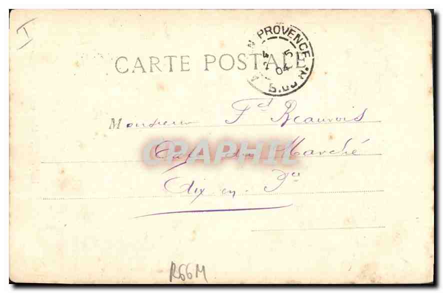 CPA Marseille Le Phare Ste Marie — Rückseite