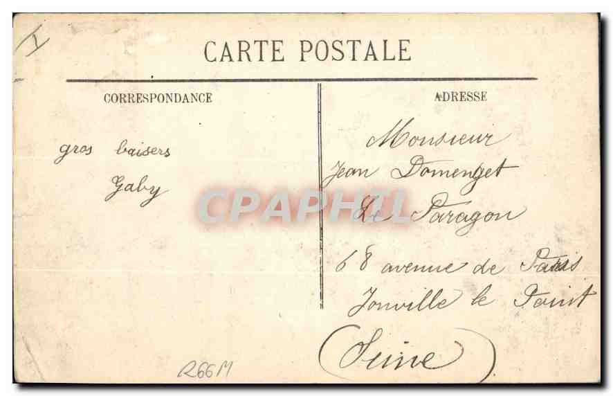 CPA Marseille Le Phare Ste Marie et la Jetee — Rückseite