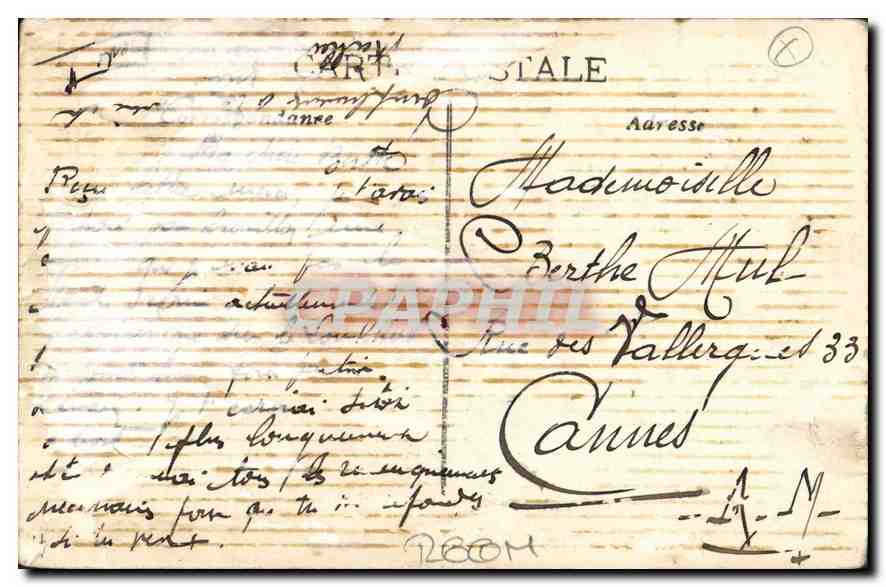 CPA Marseille Phare de la Desirade — Rückseite
