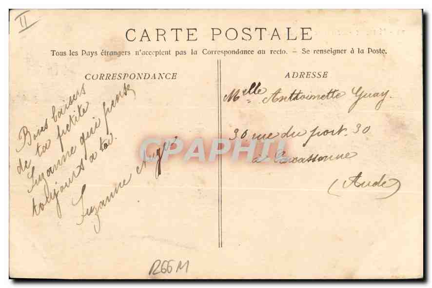 Marseille - Le Phare Sainte-Marie — Phototypie F. Tazour, n°79 — Rückseite