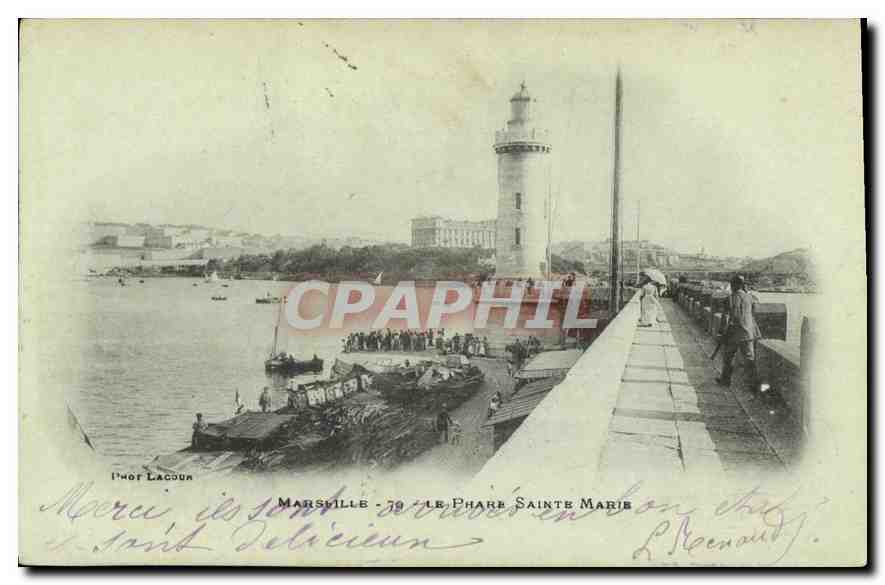 CPA Marseille Le Phare Sainte Marie