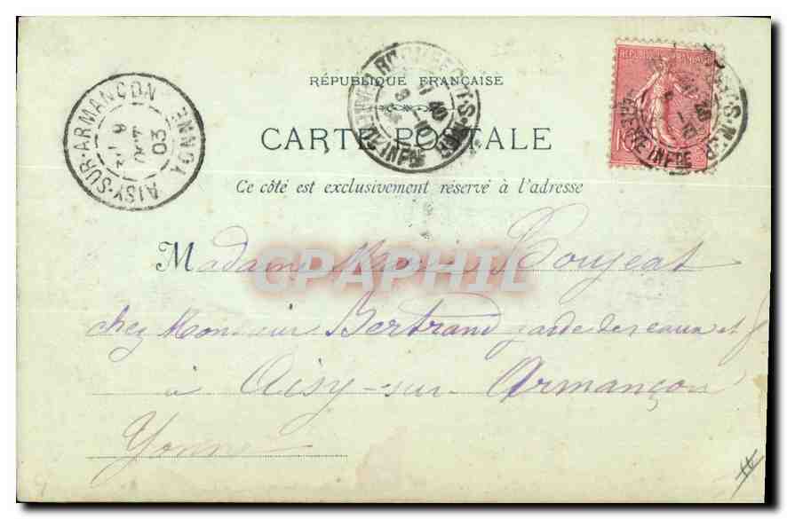 CPA Marseille Le Phare Sainte Marie — Rückseite