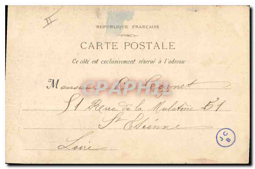 CPA Marseille Le Phare Sainte Marie — Rückseite