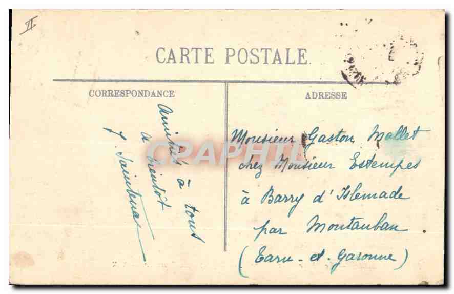 CPA Marseille Le Phare de la Desirade — Verso