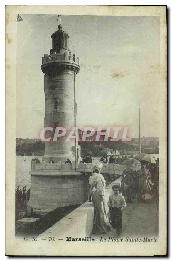 CPA Marseille Le Phare de Sainte Marie