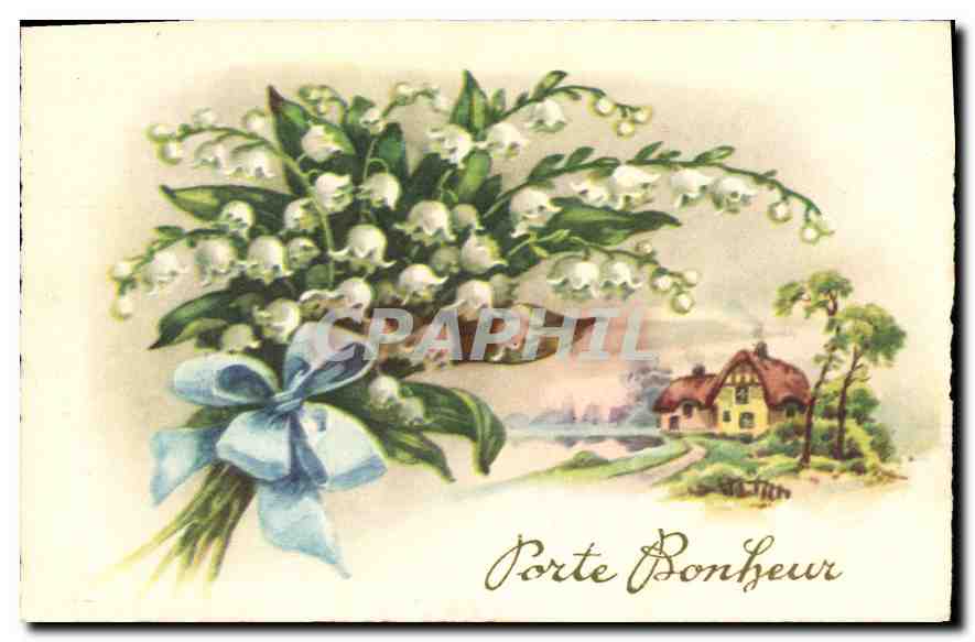 CPA Fantaisie Fleurs Muguet