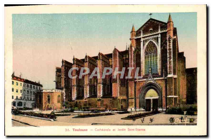 Toulouse — Cathédrale et Jardin Saint-Etienne — Marcel Pendariès