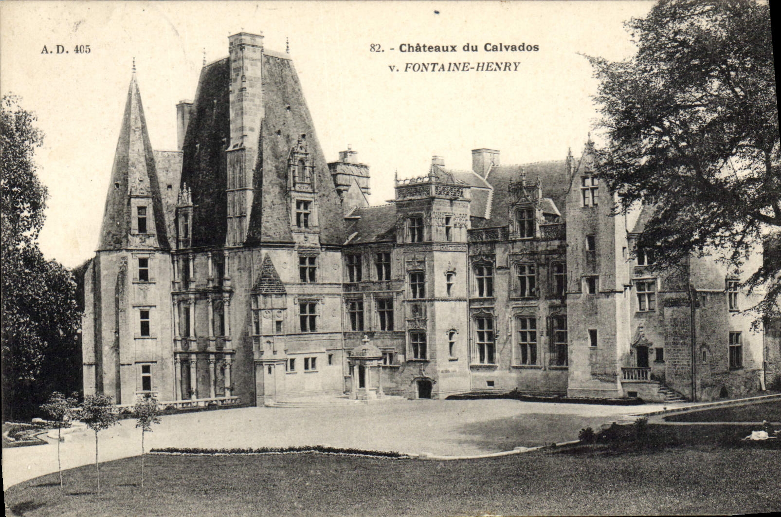 CPA Chateaux du Calvados Fontaine Henry