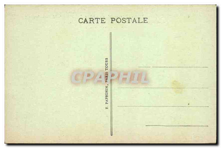 CPA Langeais (I et L) Le Chateau (XVe siecle) — Verso