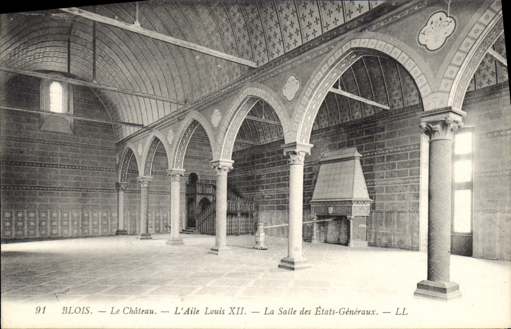 Blois — Le Château — L'Aile Louis XII — La Salle des États-Généraux — LL