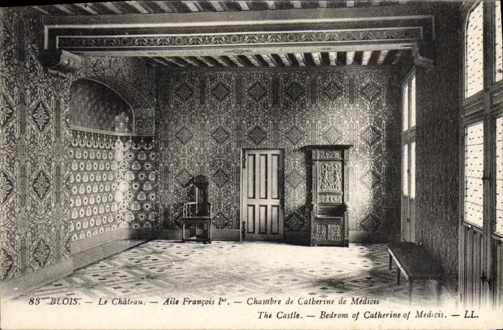 Blois — Le Château — Aile François Ier — Chambre de Catherine de Médicis