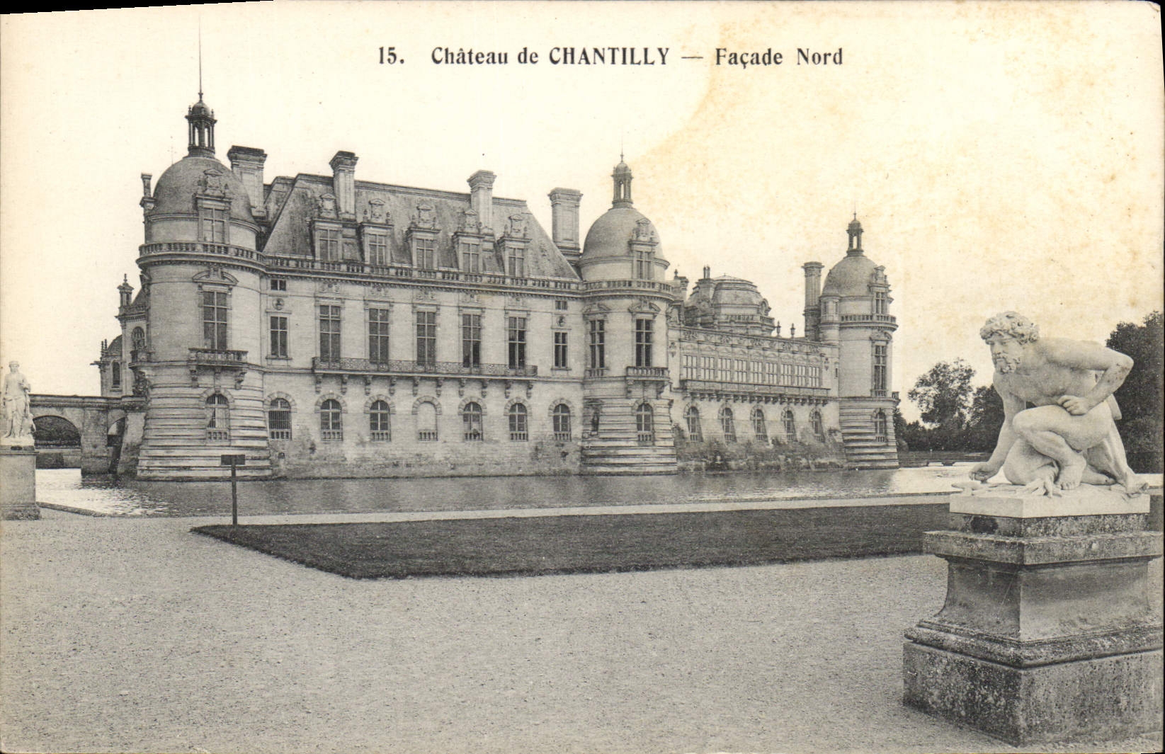 CPA Chateau de Chantilly Facade Nord