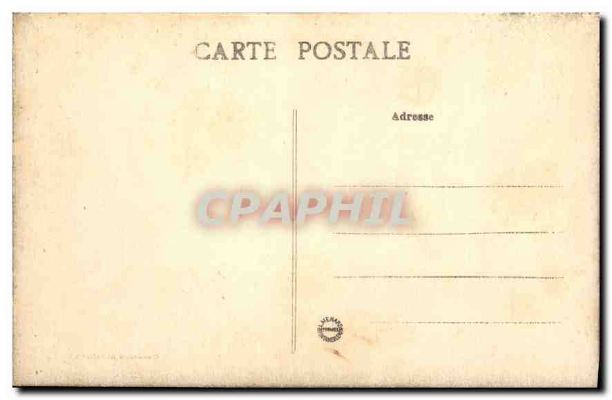 CPA Palais de Fontainebleau le Chateau et l'Etang des Carpes — Rückseite