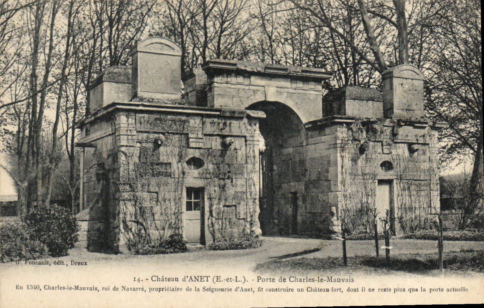CPA Chateau d'Anet (Eure et Loire) Porte de Charles le Mauvais