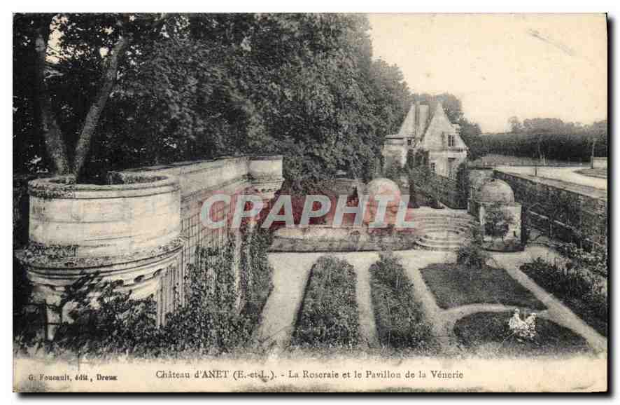 CPA Chateau d'Anet (Eure et Loire) La Roseraie et le Pavillon de la Venerie