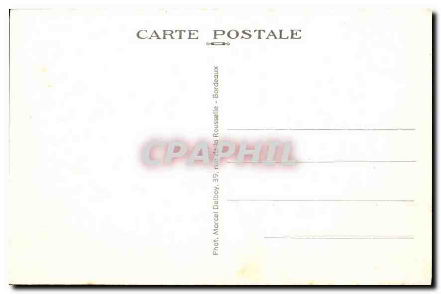 CPA Arcachon (Gironde) Jonction des deux Boulevards a la Place Thiers — Back