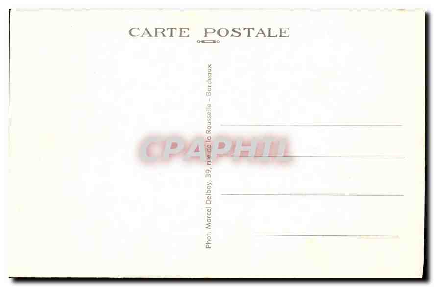 CPA Arcachon (Gironde) Boulevard Promenade et Dabarcadere — Back