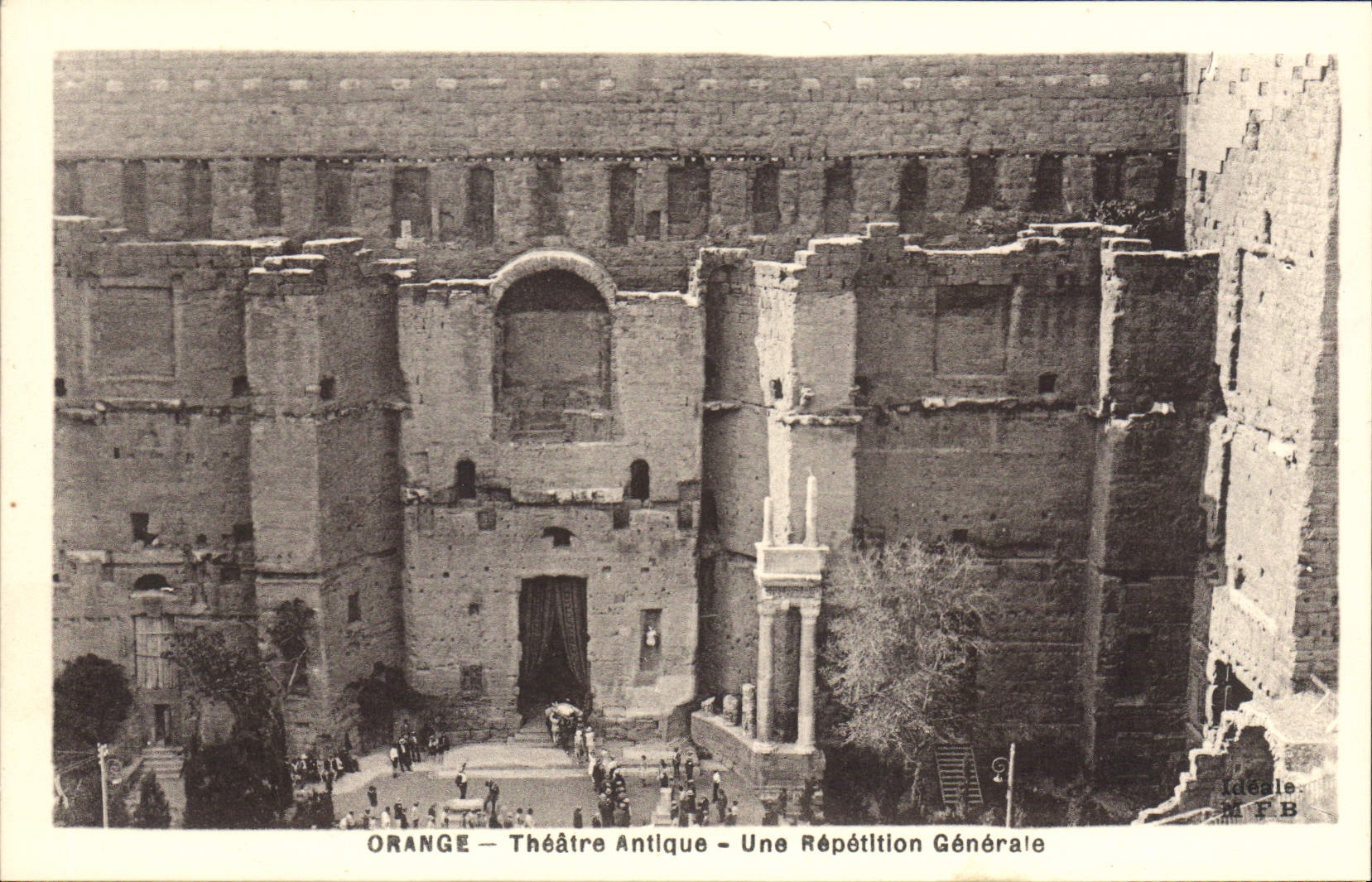 CPA Orange Theatre Antique Repetition generale