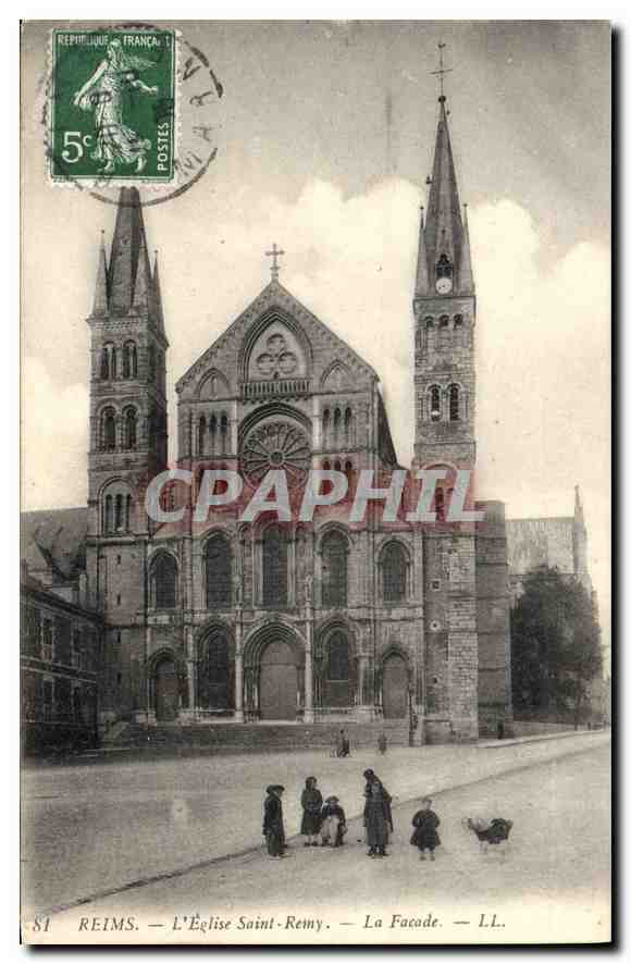 CPA Reims L'Eglise Saint Remy