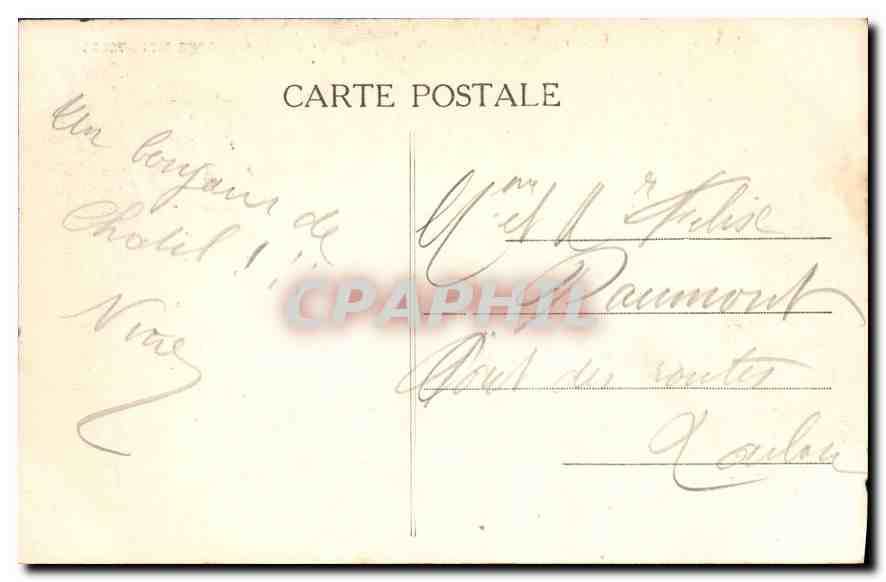 CPA Chatelguyon le Continental Hotel et vue generale de Saint Hippolyte — Rückseite