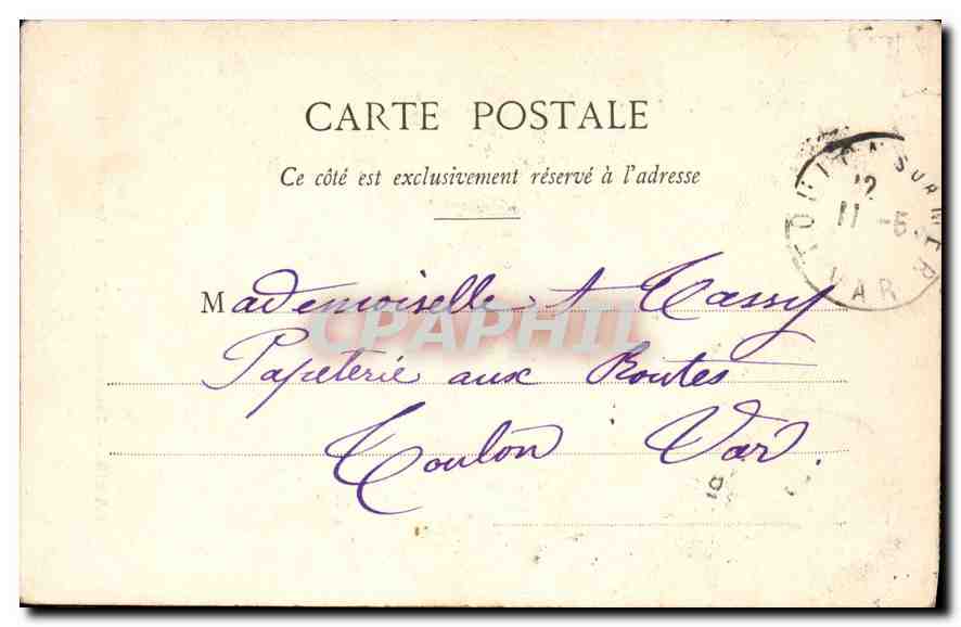 CPA Paris Monument de Victor Hugo (Revers) — Rückseite