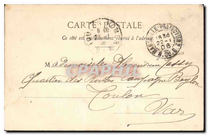 CPA Paris Eglise de la Madeleine vue de la rue Tronchet — Rückseite