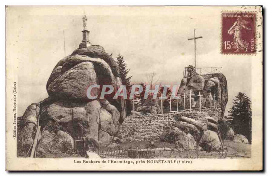 CPA Les Rochers de l'Hermitage pres de Noiretable (Loire)