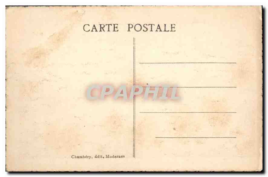 CPA Chambery Le Calvaire de Lemenc Au fond le Mont du Nivolet — Back
