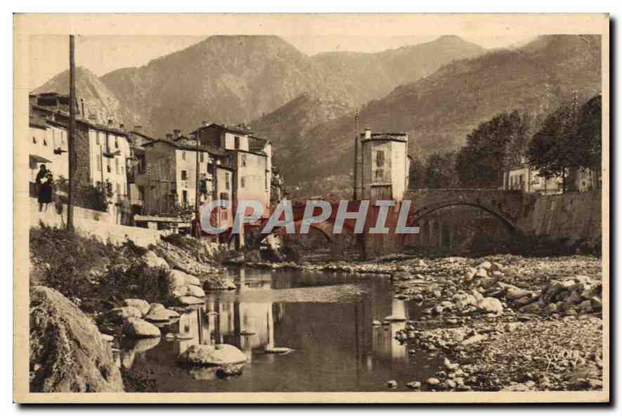 CPA Sospel (A M) Vieilles Maisons au Bord de la Bevera