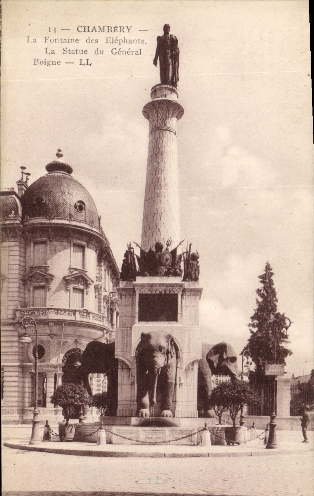 CPA Chambery La Fontaine des Elephants