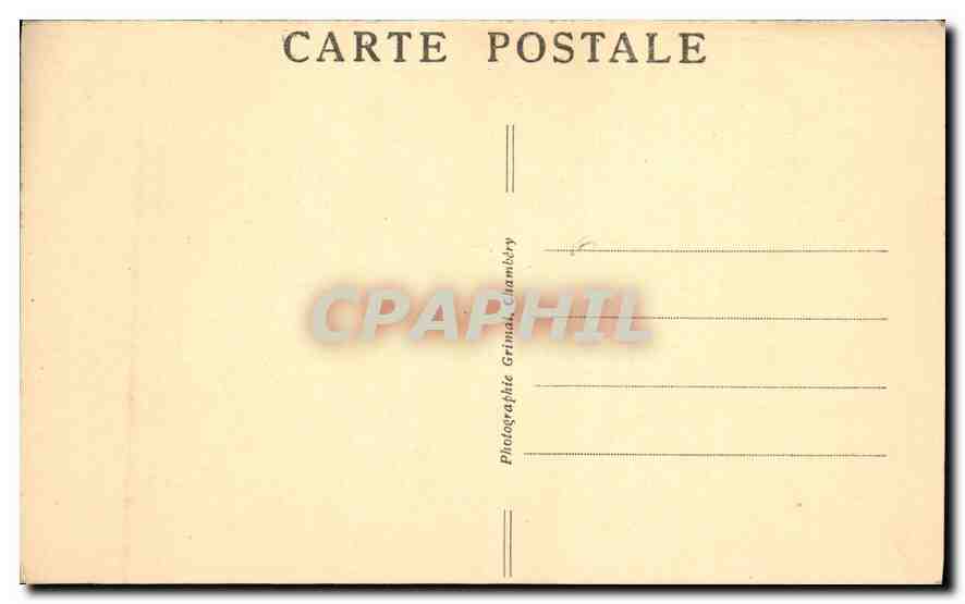 CPA Chambery (Savoie) Le Portail Saint Dominique — Back