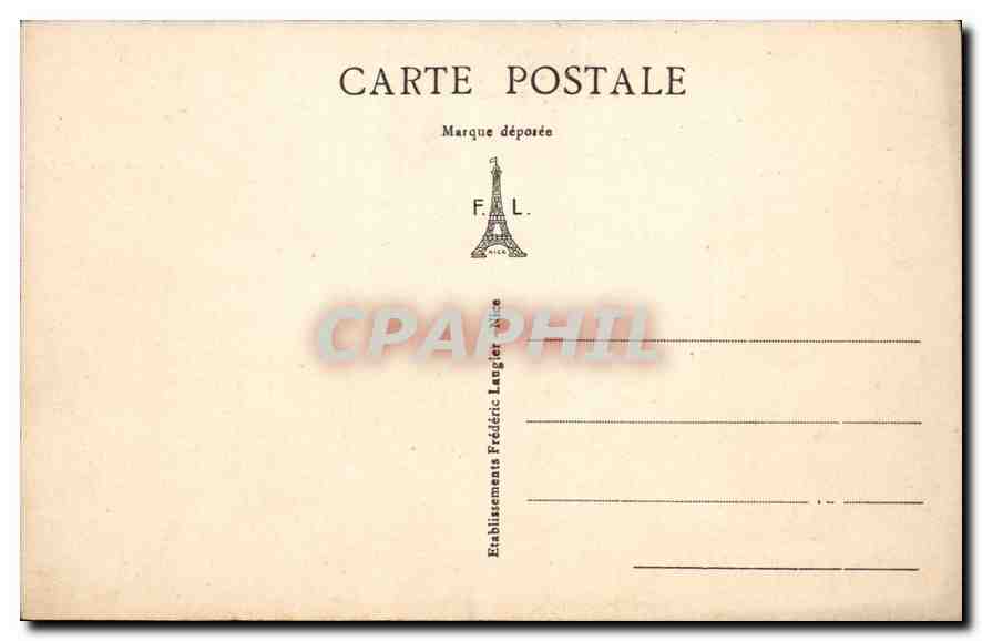 CPA Environs de Breil (A M) Route d'Italie — Rückseite
