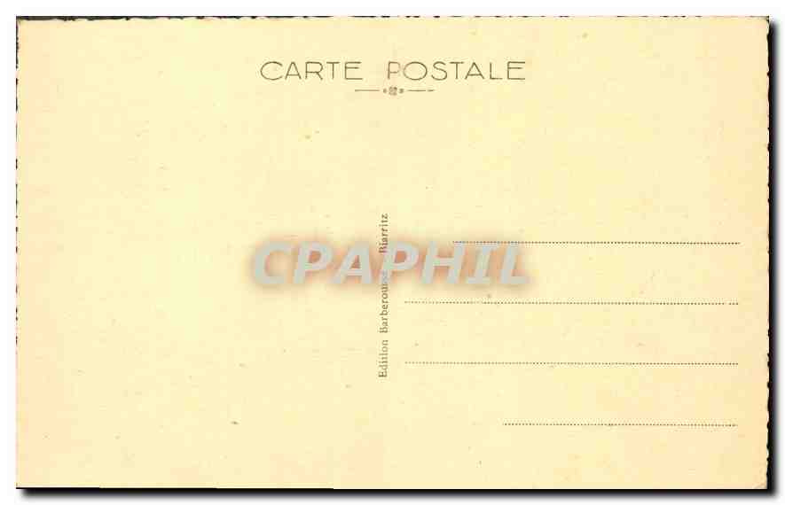 CPA Biarritz Point St Martin et le Phare — Verso