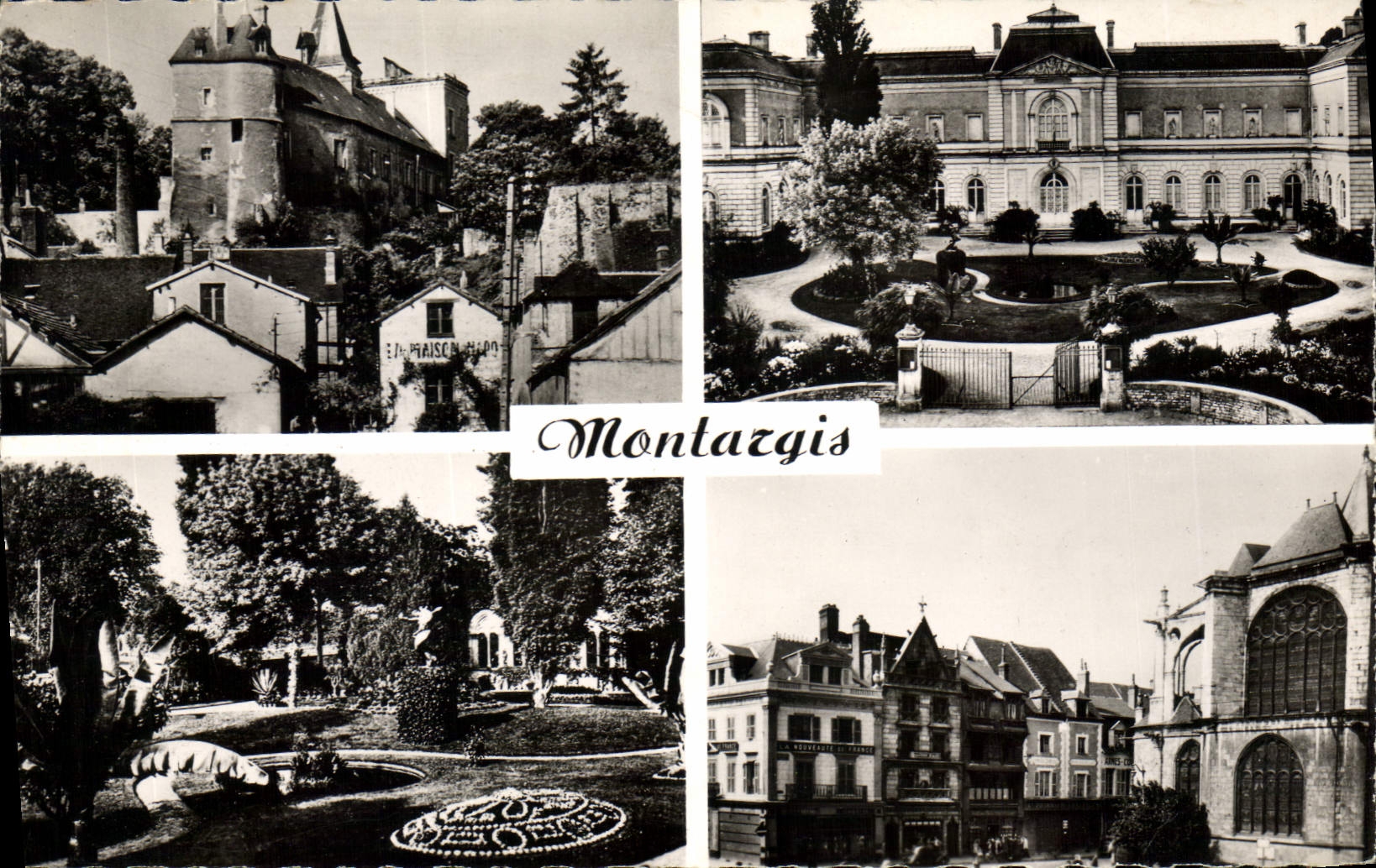 CPA Montargis Le Château L'hotel de ville Jardin Duray Place Mirabeau