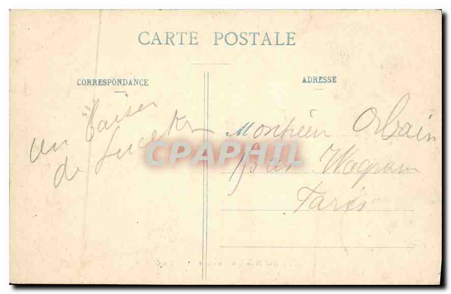 CPA Montargis La Passerelle La Neige — Rückseite