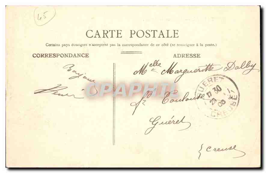 CPA Montargis Vue sur le Canal — Rückseite